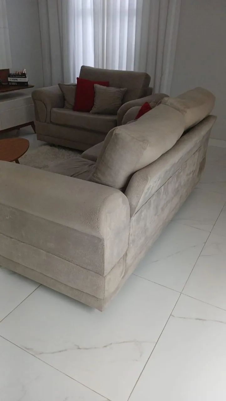 Estofado 2 e 3 lugares, moderno e confortável. - Foto 3