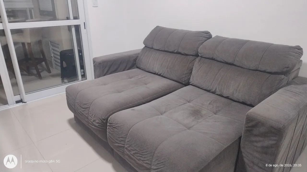 Sofá retrátil 2 lugares