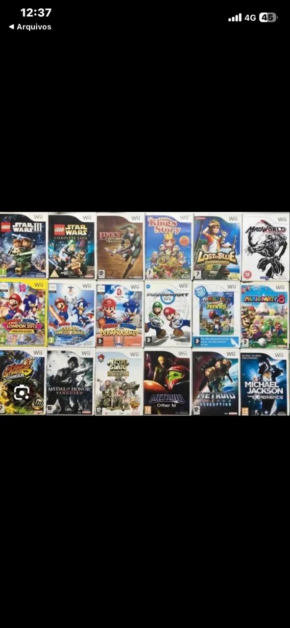 Wii e Gamecube Jogos 