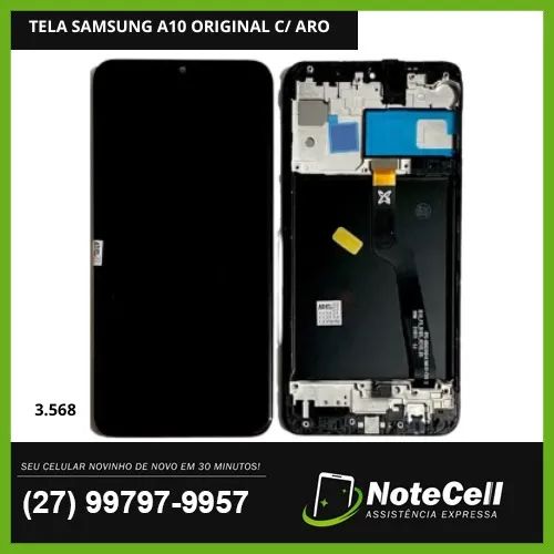 Tela / Display Original para Samsung A10 a105 C/Aro - Instalação em 30 Minutos!