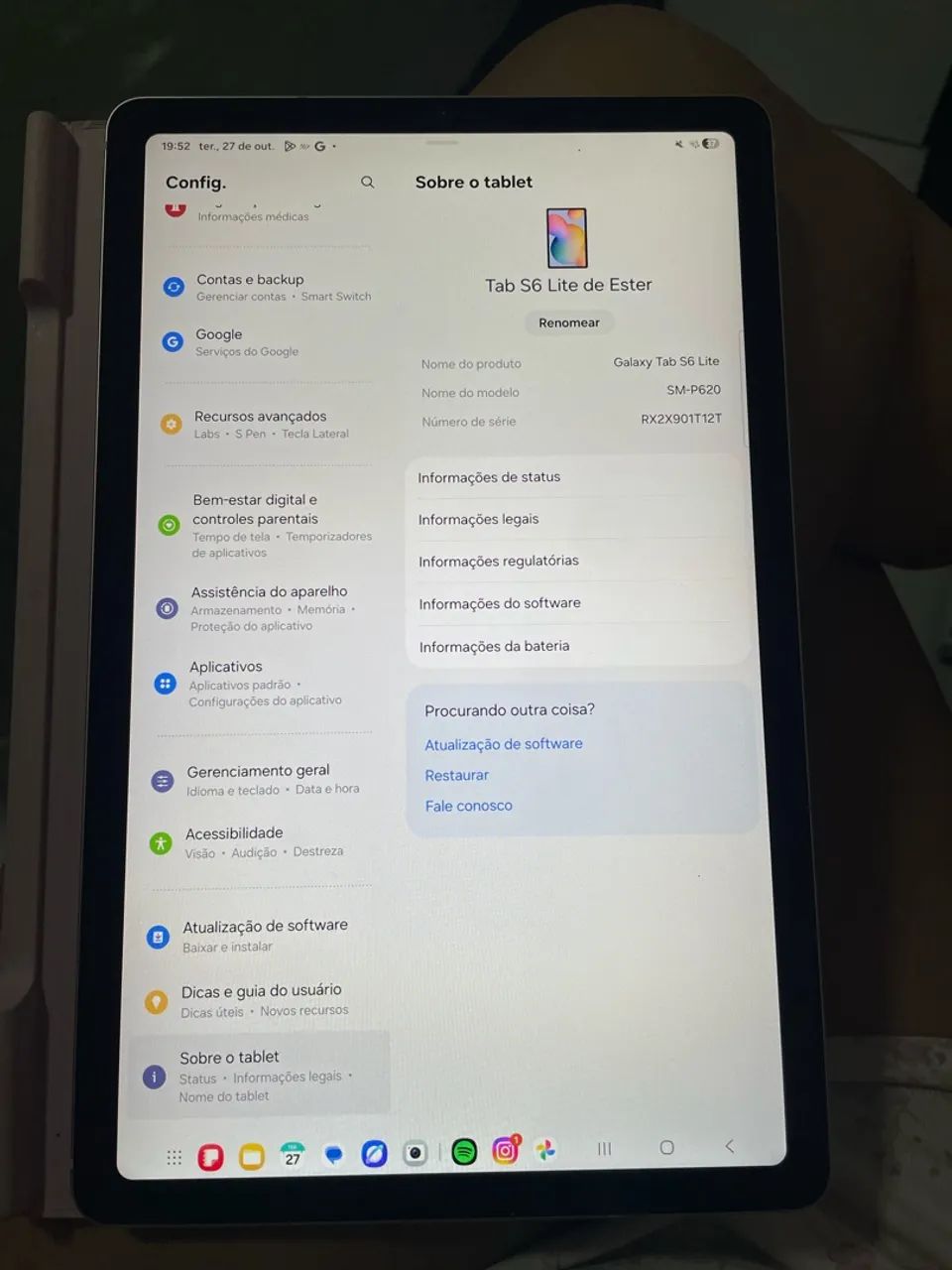 Tablet Samsung S6 tab com caneta - Foto 3