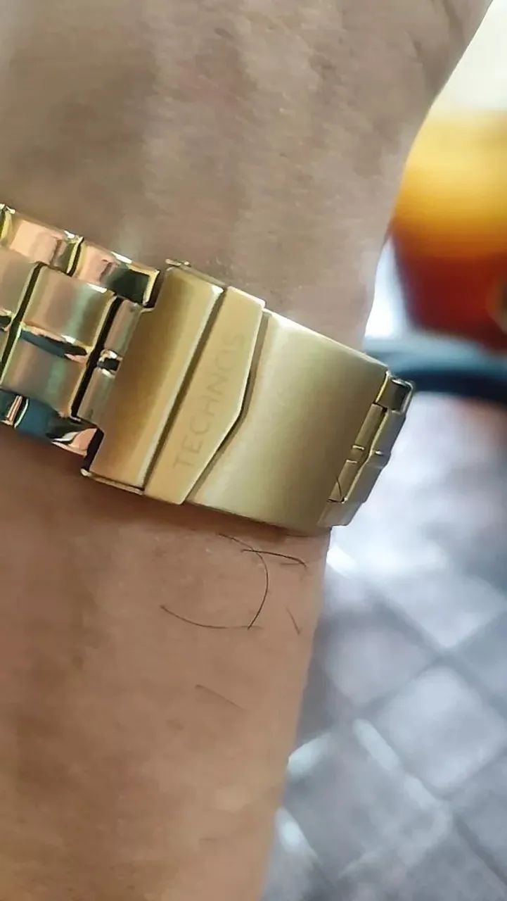 Relógio Technos Automático Dourado Masculino G3265AN 1P - Foto 5