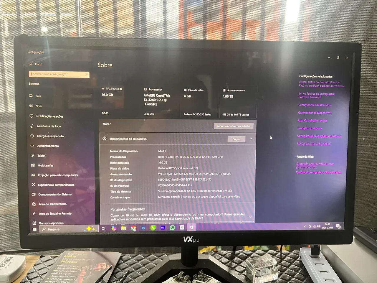 Computador de mesa core i3 1Tb SSD - Foto 2