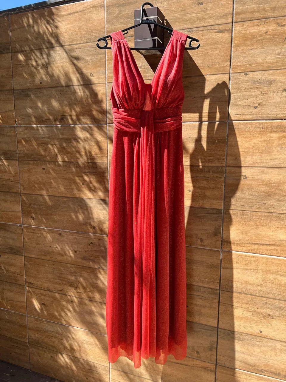 Vestido longo vermelho
