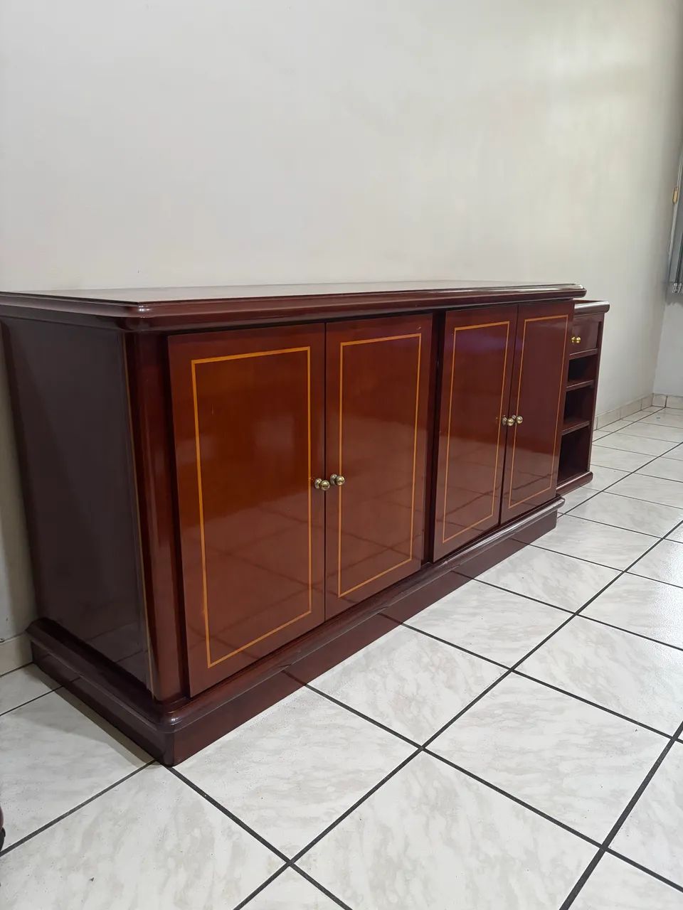 Conjunto de sala em mogno maciço  - Foto 2