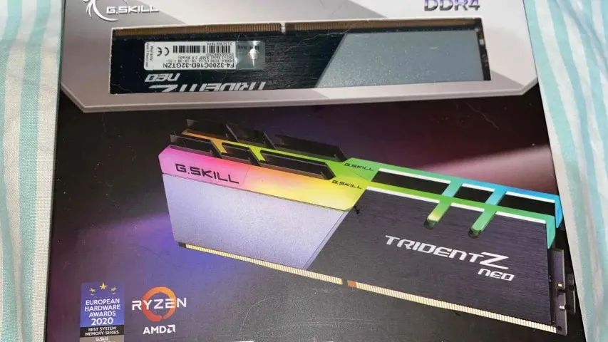 Memória G.Skill Trident Z NEO RGB - 32GB (2x16GB) 3200Mhz - NF +