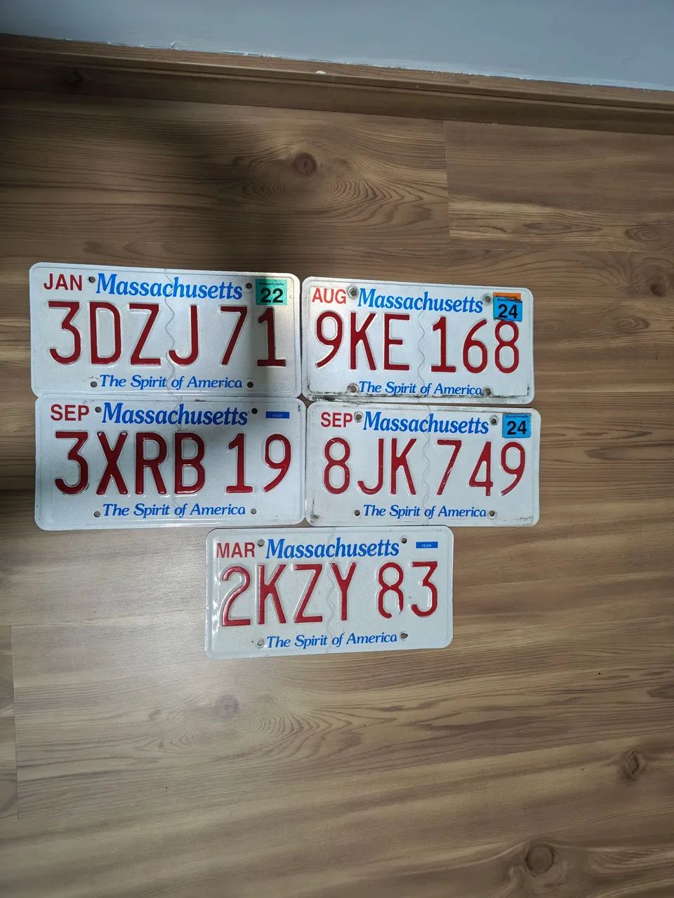 Massachusetts Estados Unidos Placa Americanas Carros