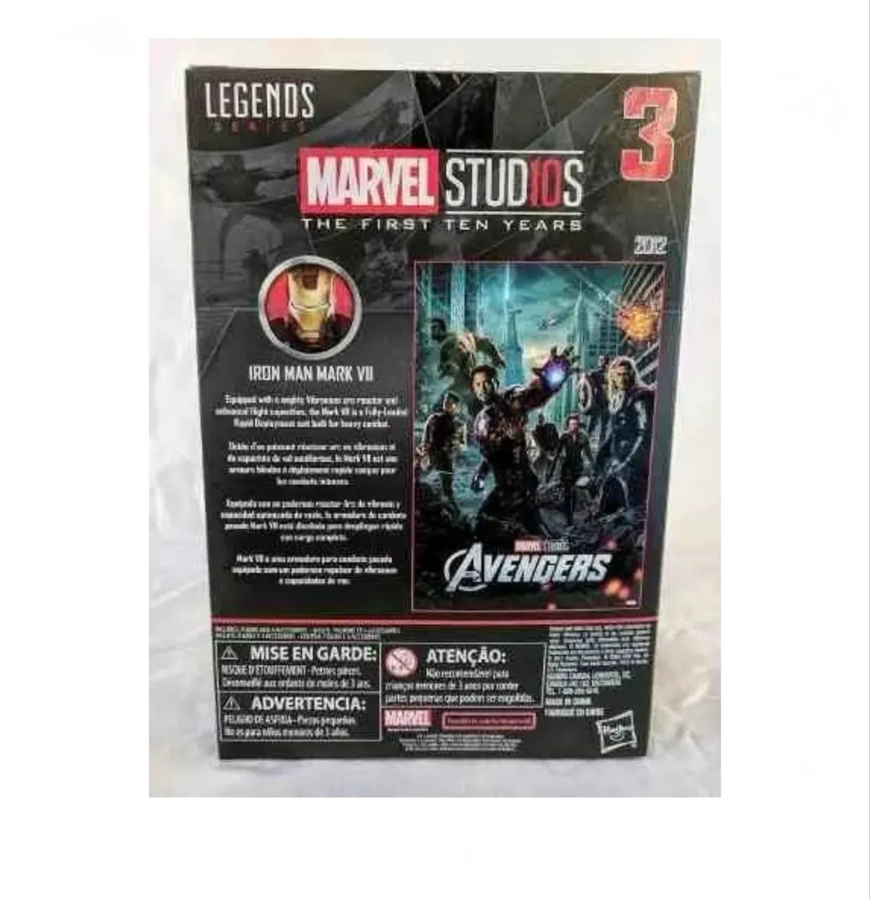 Figura de acción Homem de Ferro Marvel Studios: The First Ten Years - Mark VII E2441  - Foto 2