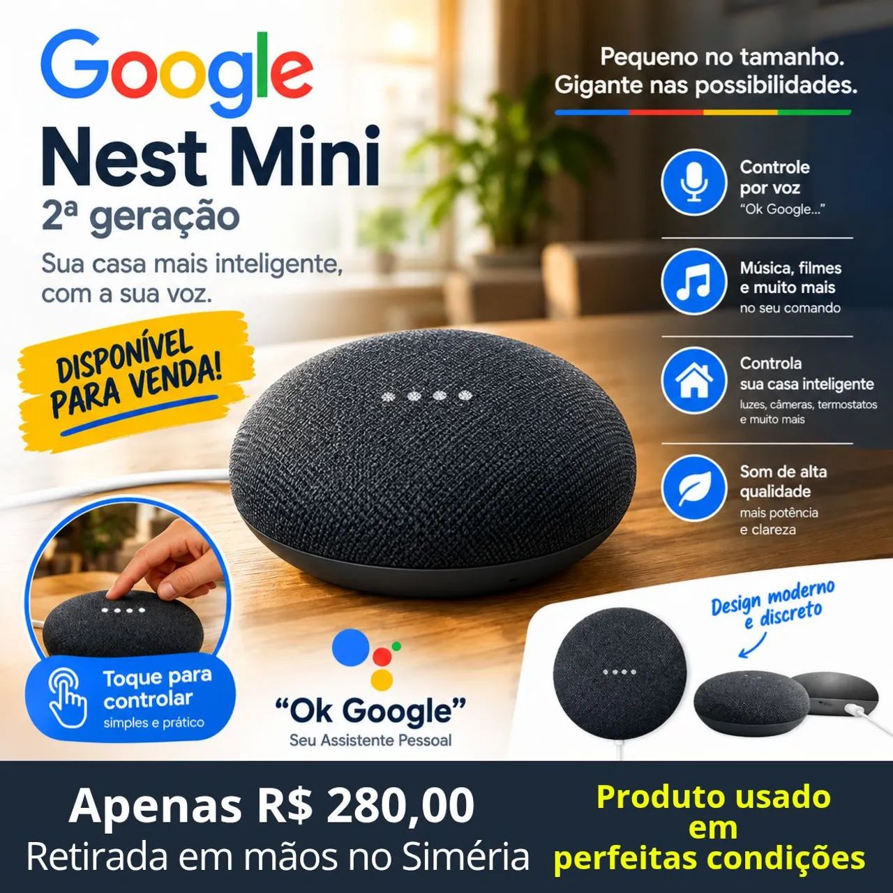 Google Nest Mini 2ª geração 
