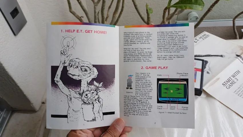 Jogo E.t. Extra Terrestre Atari 2600 + Manual + Insert Raro - Foto 4