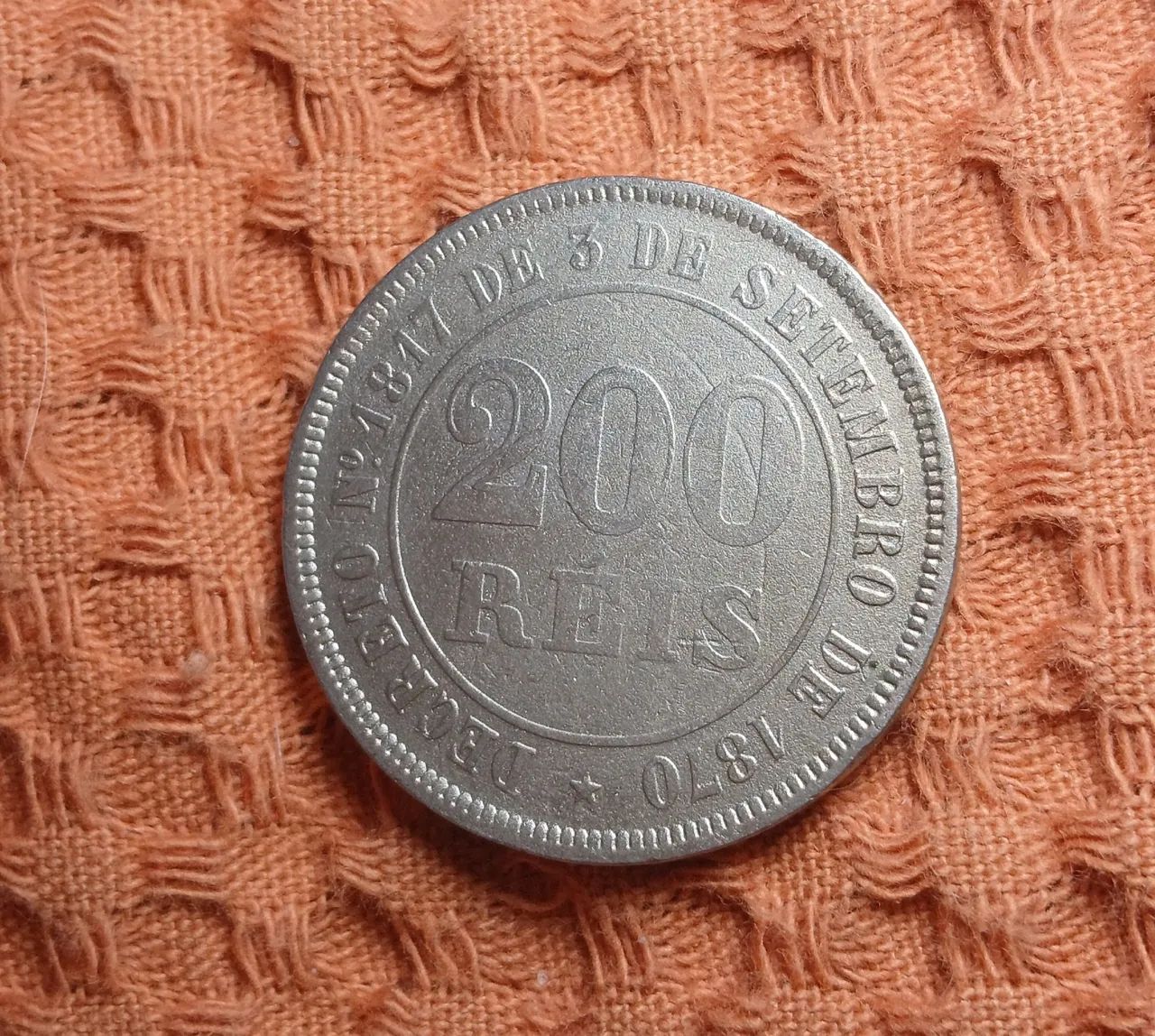 Moeda 200 Réis 1.877
