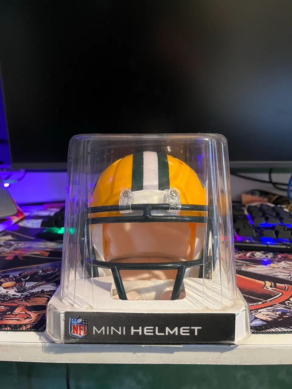 Mini Capacete NFL - Green Bay Packers (Oficial) - Foto 4