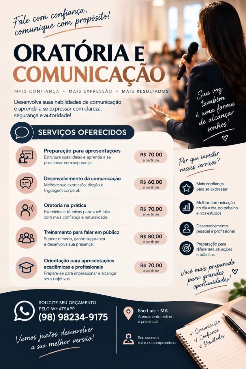 ORATÓRIA E COMUNICAÇÃO
