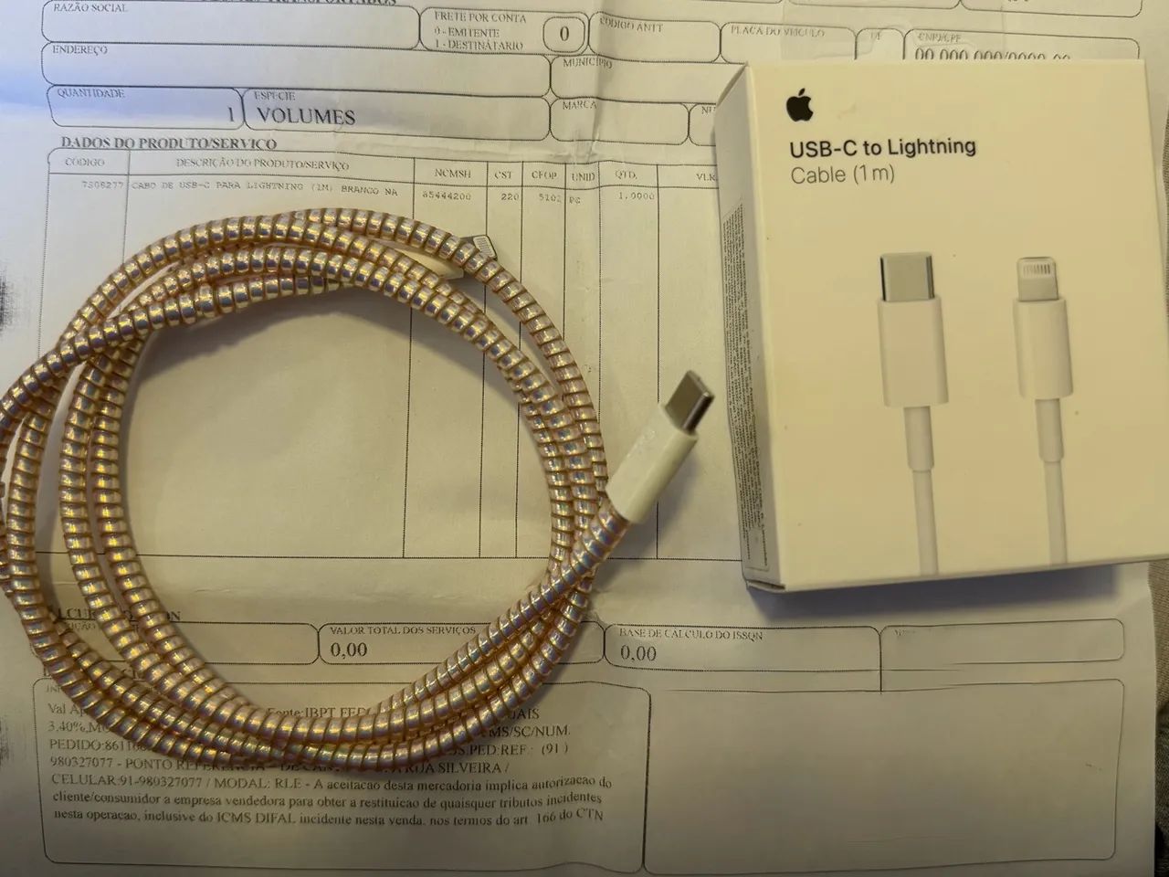 Cabo original para iPhone USB-C Lightning - Foto 2