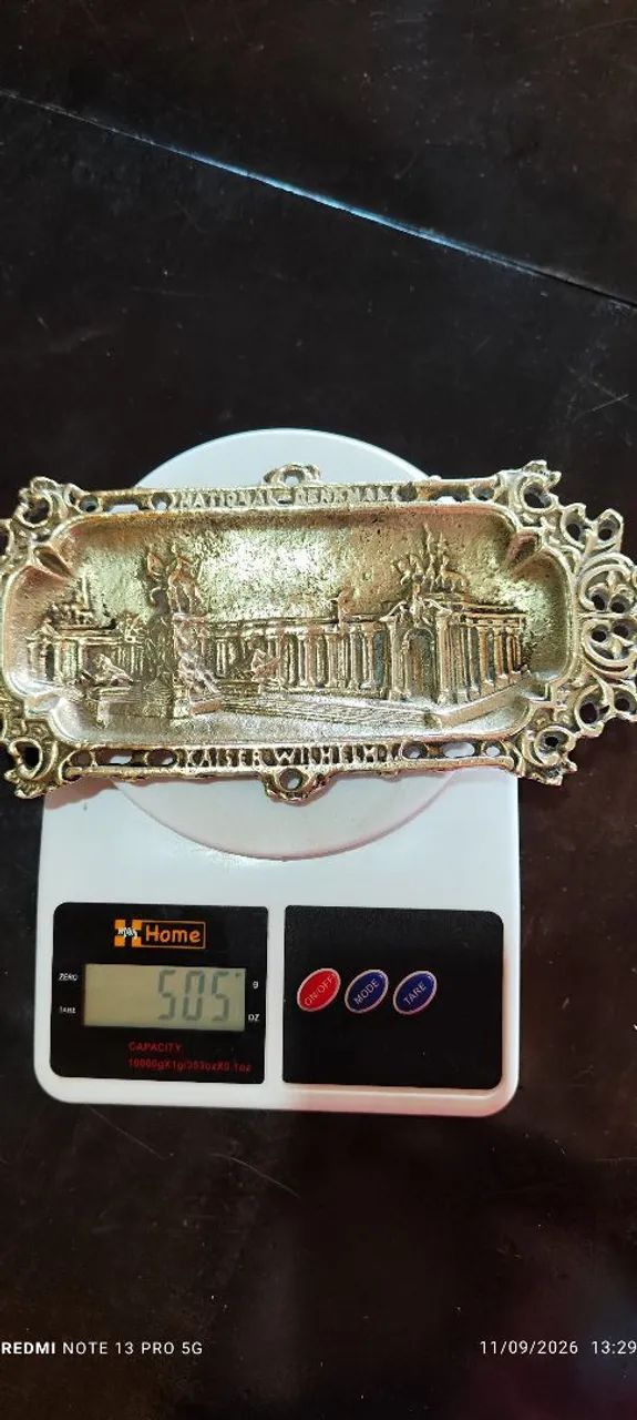 Placa em Bronze colecionável 