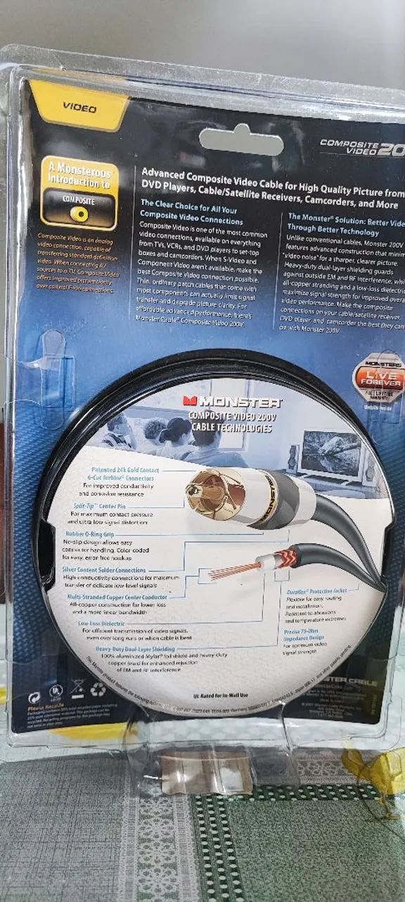 Cabo coaxial Monster Cable original  - Foto 3