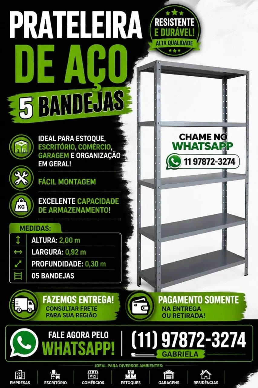 Prateleira de aço 