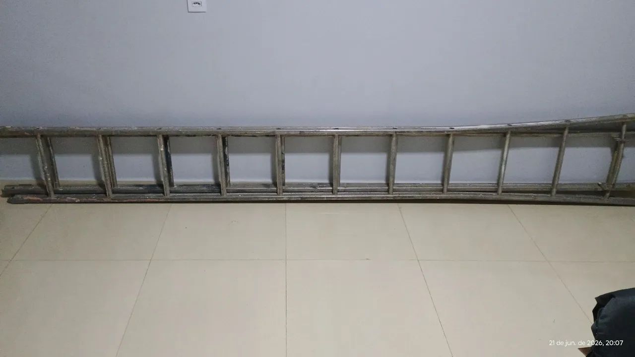 Escada de 2 estágio de alumínio  - Foto 3