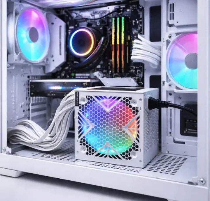 Fonte para Pc. 750W  reais  80 plus PFC ativo .nova. - Foto 3