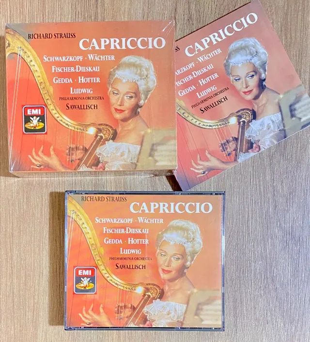 CD Duplo da Ópera 'Capriccio' de Richard Strauss (regência de Sawallisch) Made in Germany - Foto 4