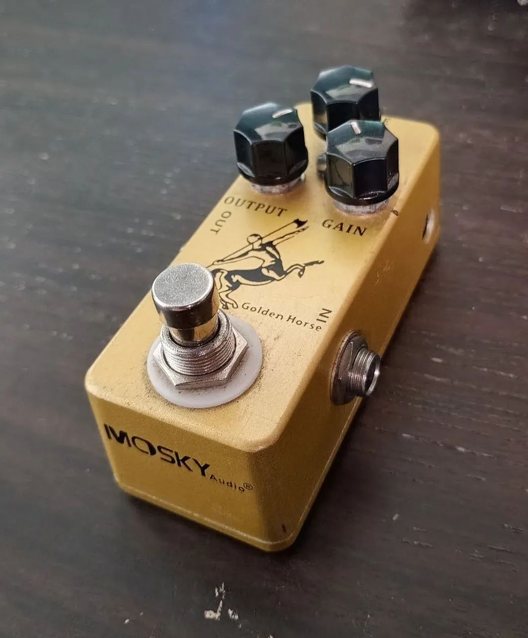 Pedal overdrive Mosky Golden Horse (clone do Klon Centaur) - Foto 2