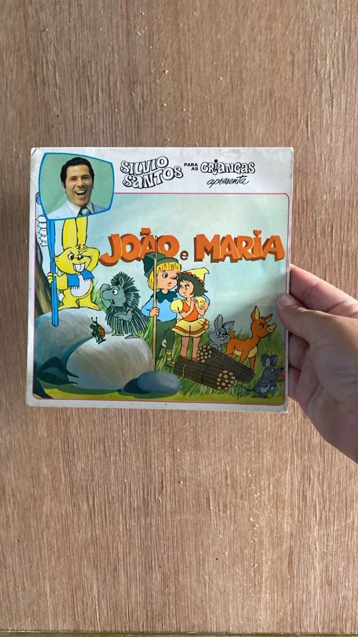 Compacto disquinho de vinil João e Maria historinhas do Silvio Santos