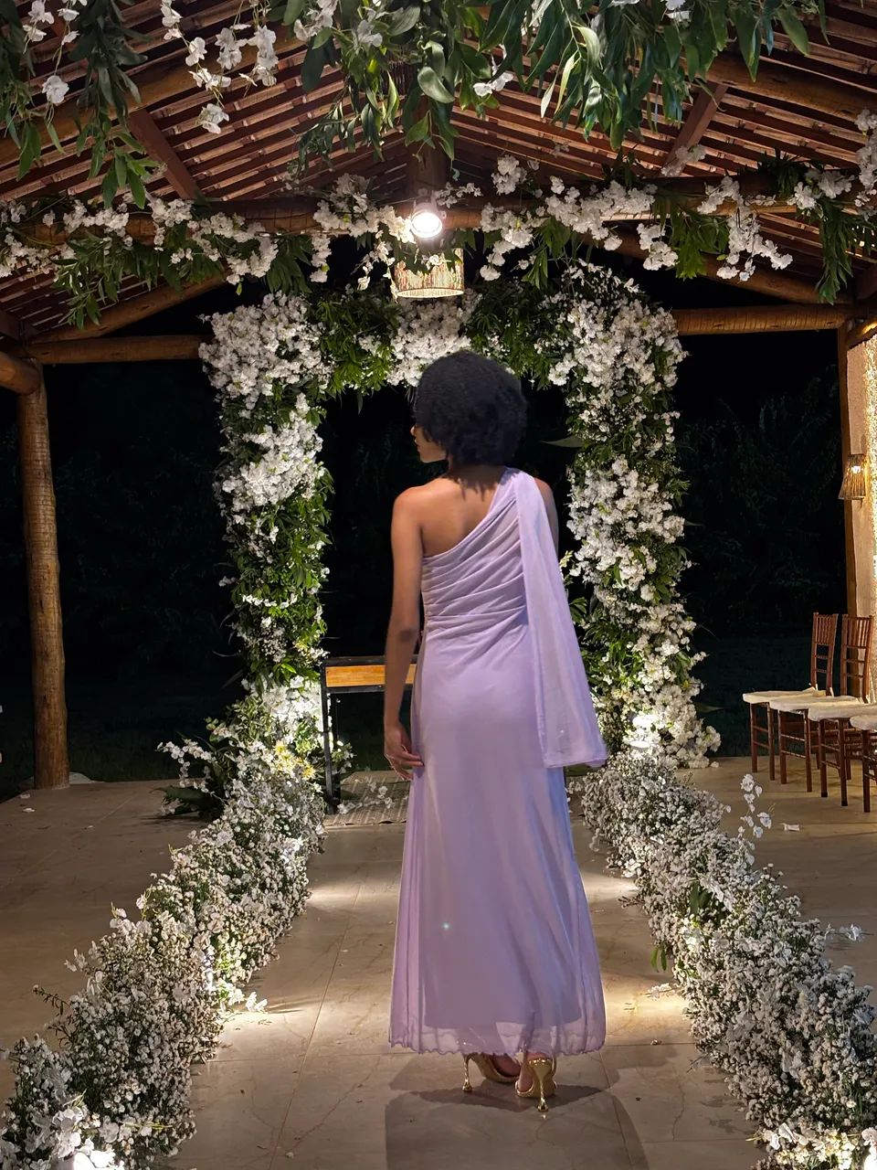 Firerie Vestido Longo Elegante e Romântico  - Foto 5
