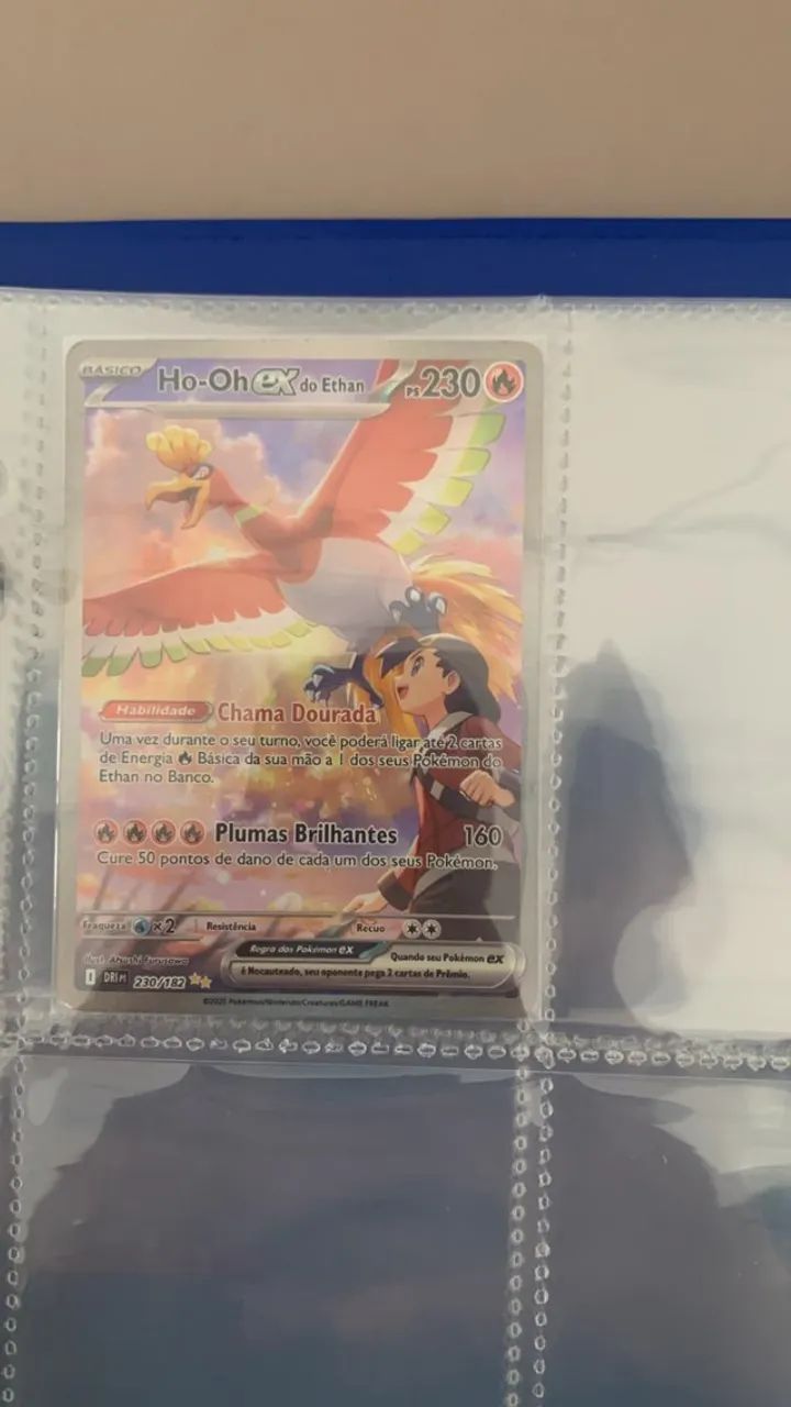 Carta pokemon ho-oh Ex do Ethan  - Foto 3