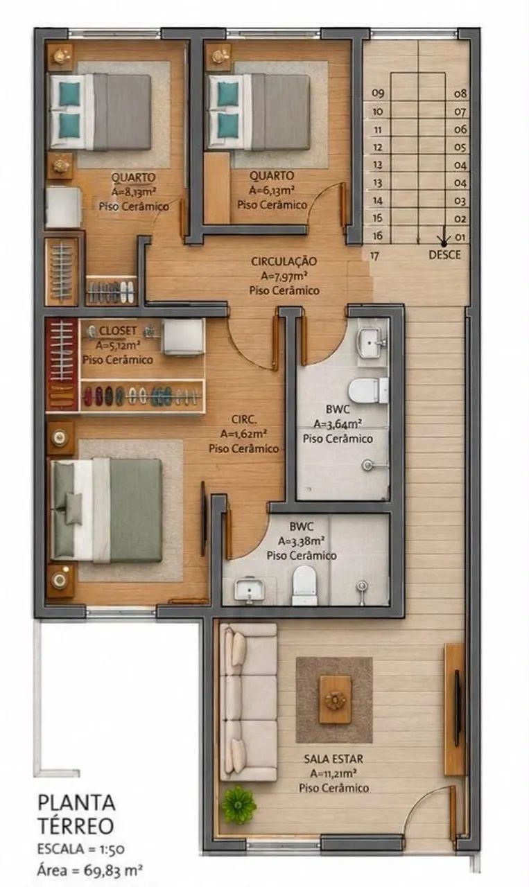 Casa Condomínio Veredas 3 Quartos - Foto 5