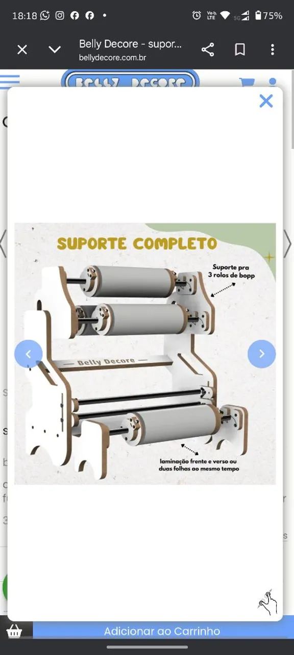 Kit completo Belly Decore419359774129541121