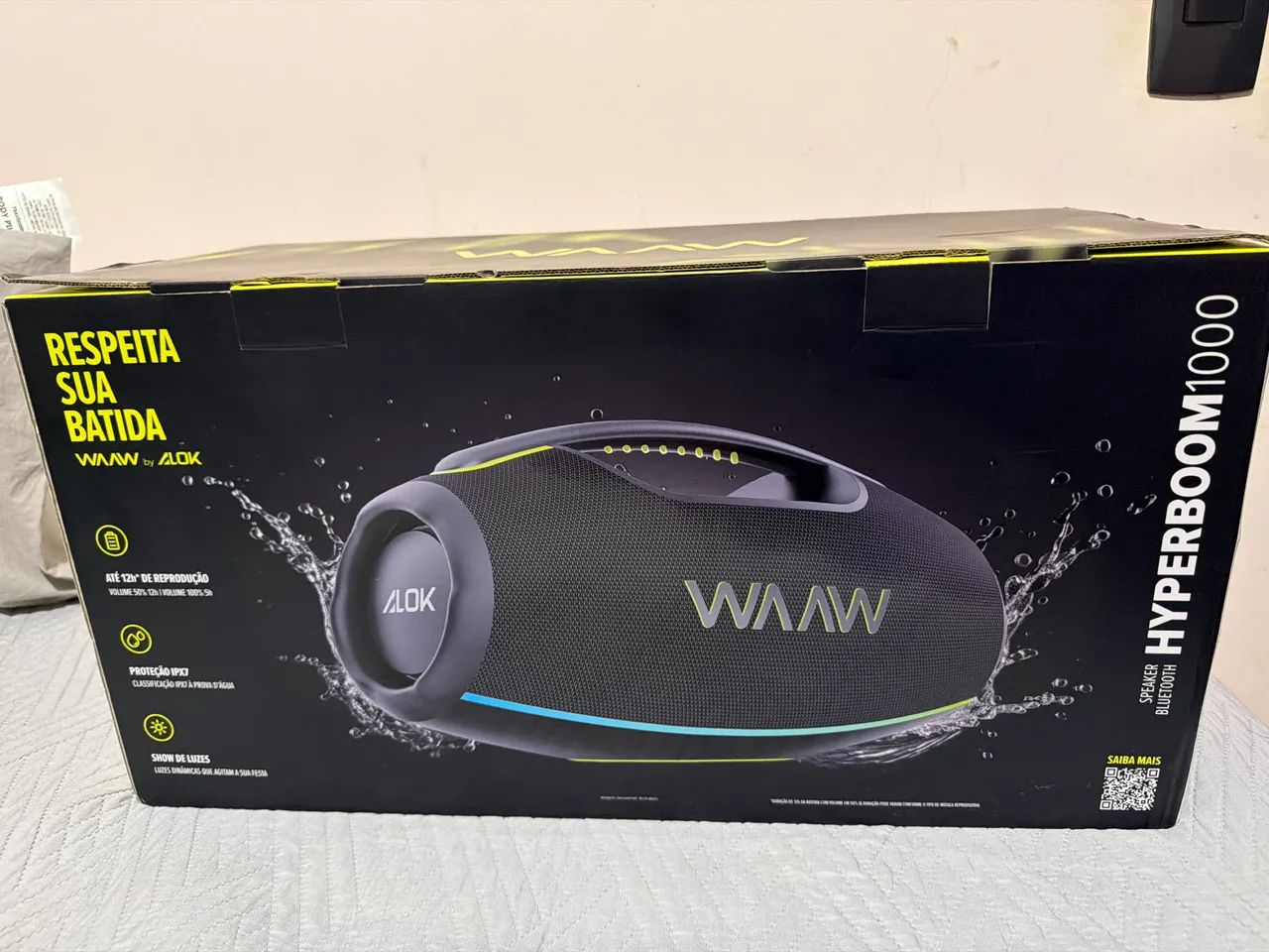 Caixa de som Alok Waaw HyperBooom1000