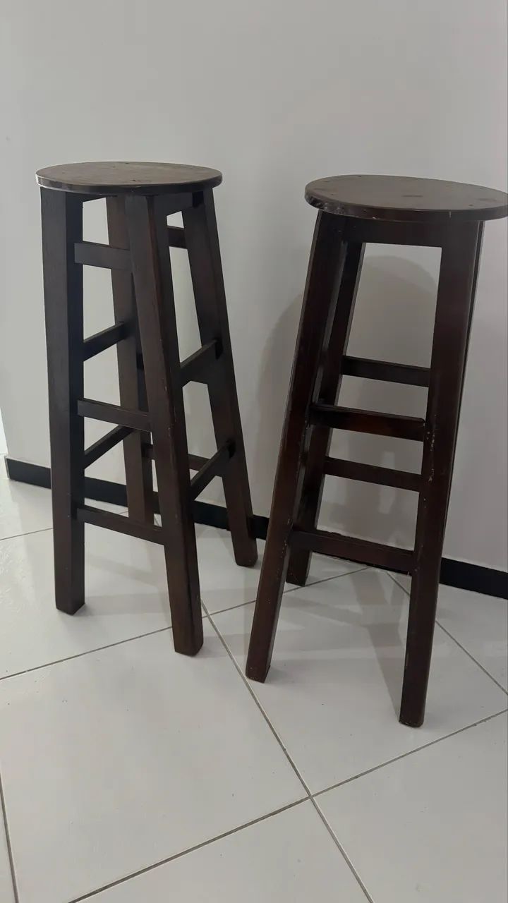 Bancada alta para balcão, madeira pura . - Foto 2