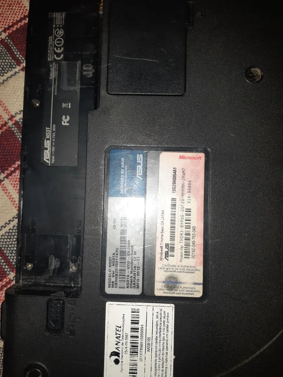 Carcaça de notebook Asus NT 53 - Foto 5