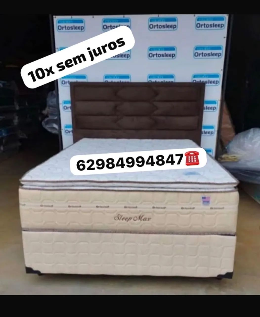 Cama casal colchão base