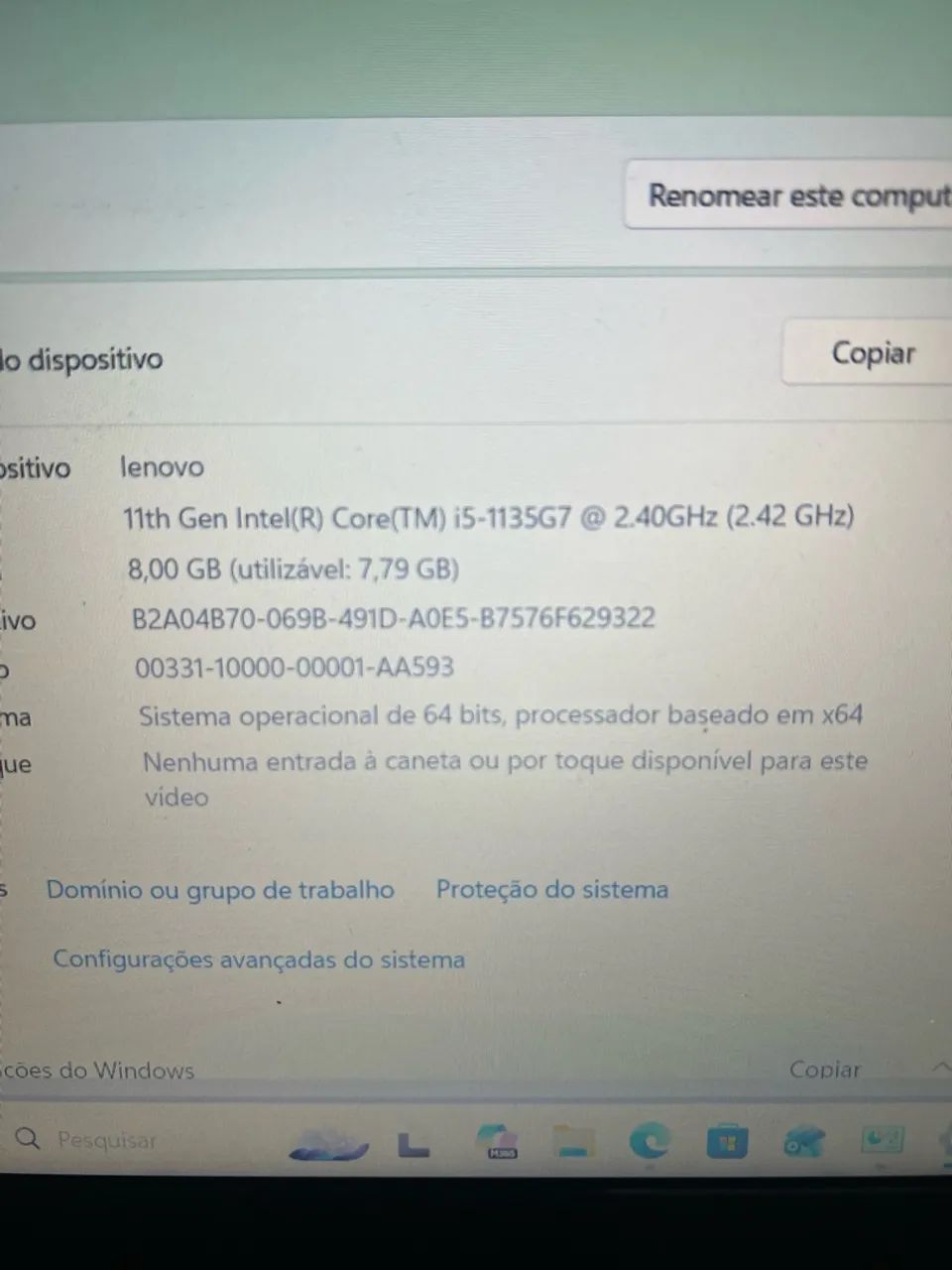 Notebook Lenovo ideapad 3 i5 11 Th  - Foto 3