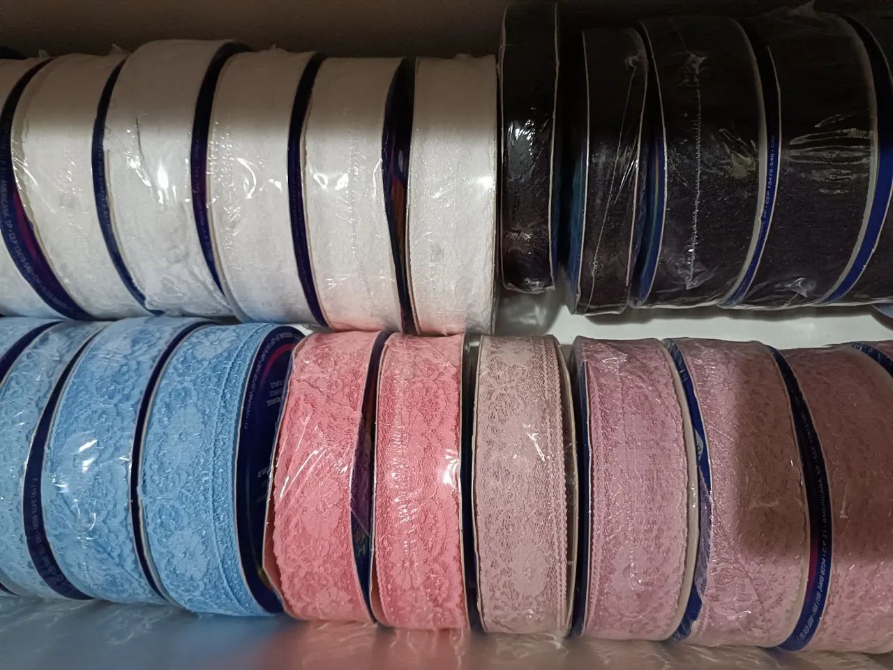 Fitas cetim organza rendada aramada  - Foto 5