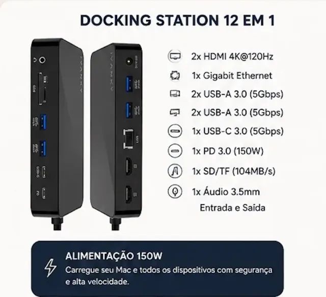 Mac Mini M4 Pro 64GB - Estação Completa 2 Monitores LG - Foto 4