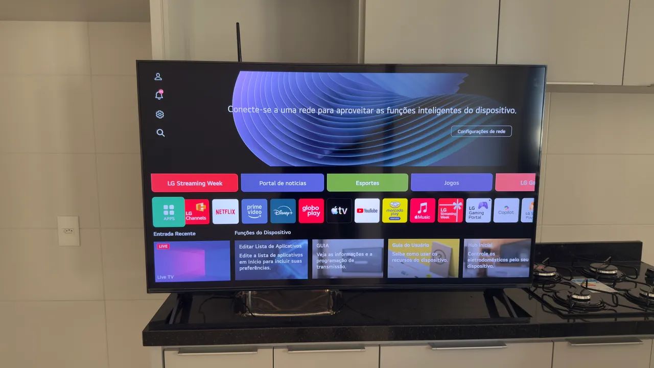 Smart TV LG QNED evo Mini LED AI 4K QNED80 55 polegadas - novinha !!! - Foto 4