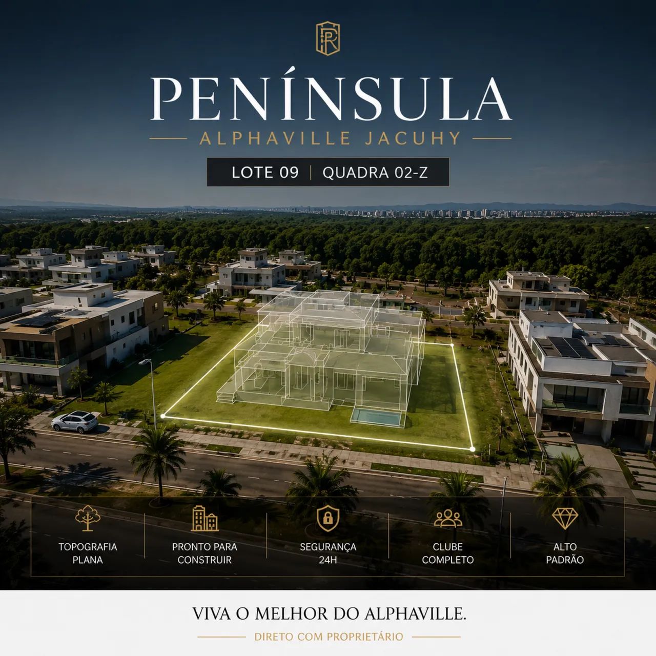 Península Alphaville Jacuhy - 544,82 m²  - Foto 4