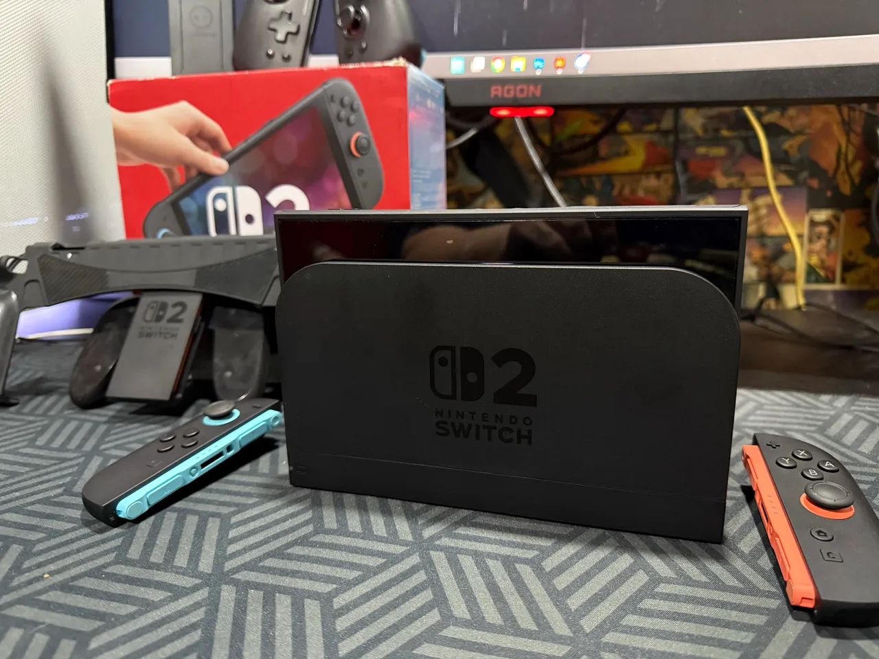 Switch 2 + controle pro com jogos