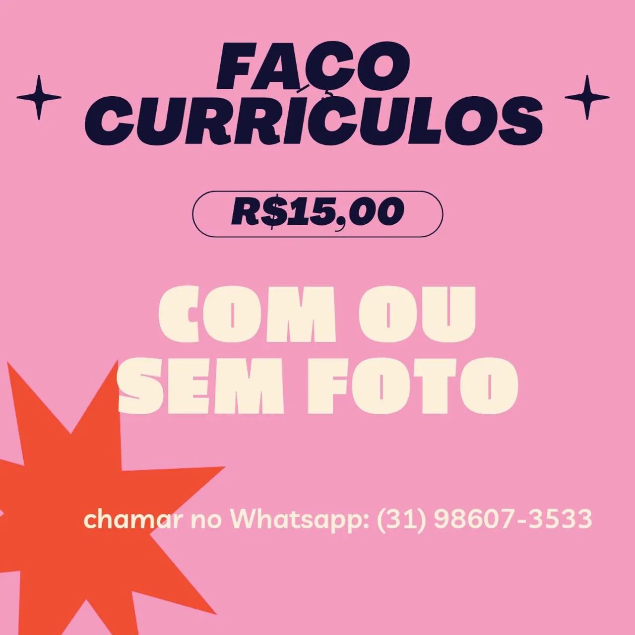 Faço currículos 