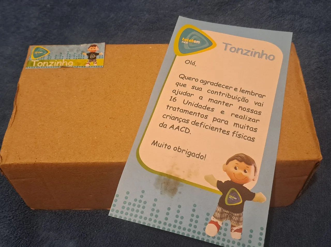 Boneco Tonzinho com muleta AACD- Teleton original e lacrado - Foto 4