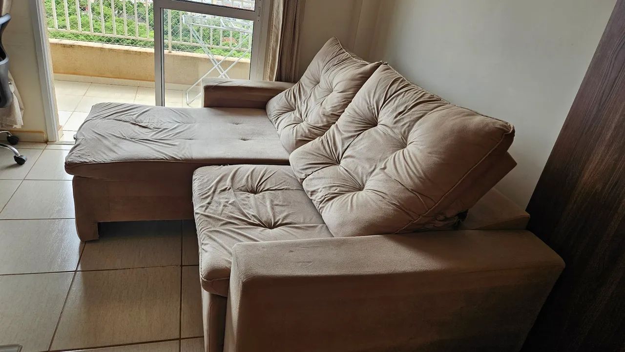 Sofá Suede 220cm - Foto 2