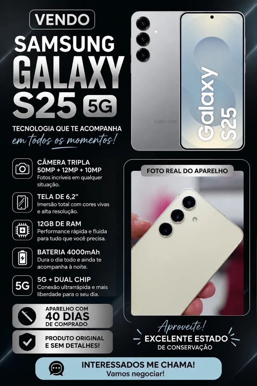 Celular S25 256G Novo