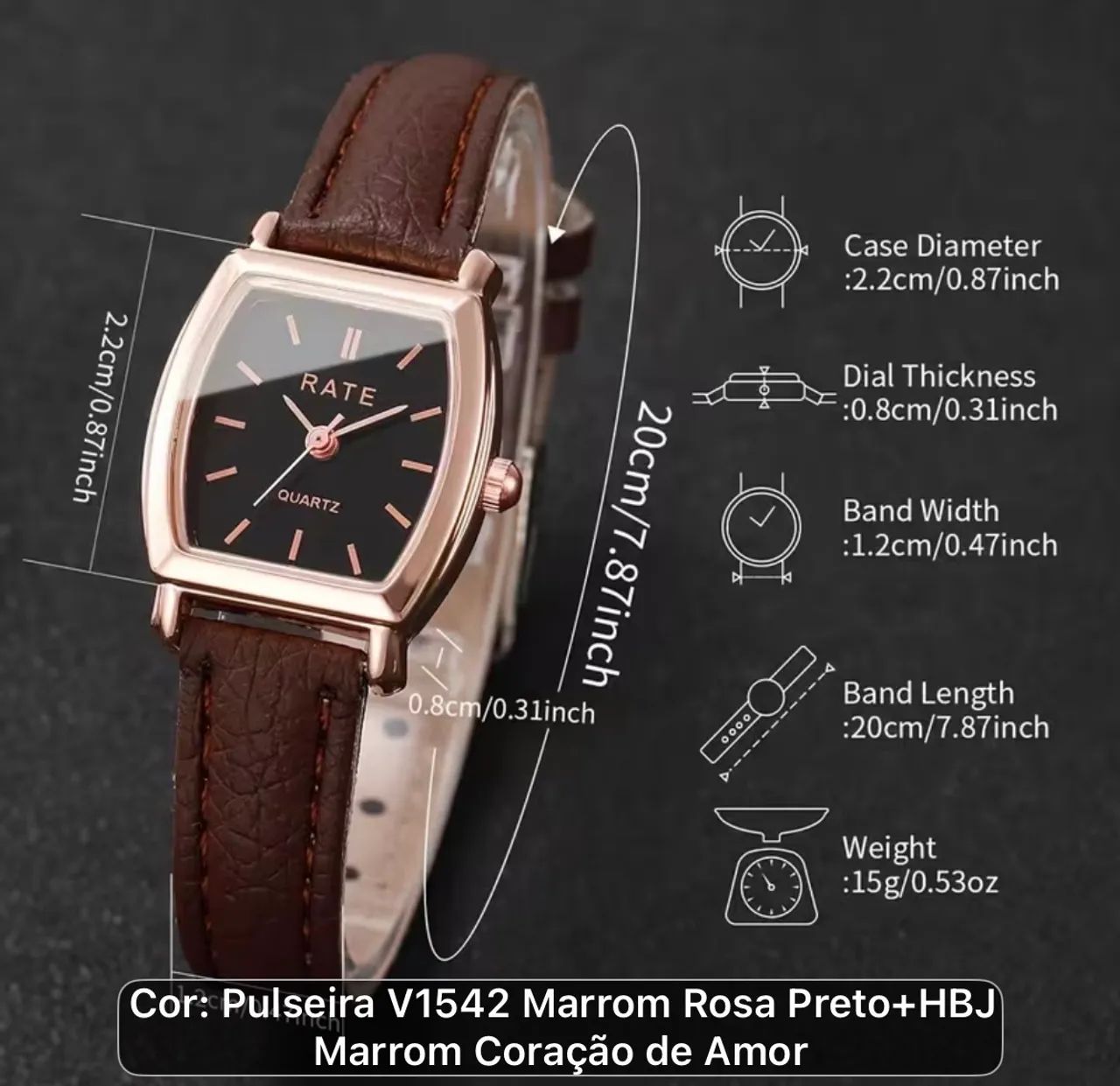 Conjunto pulseira e relógio  - Foto 2