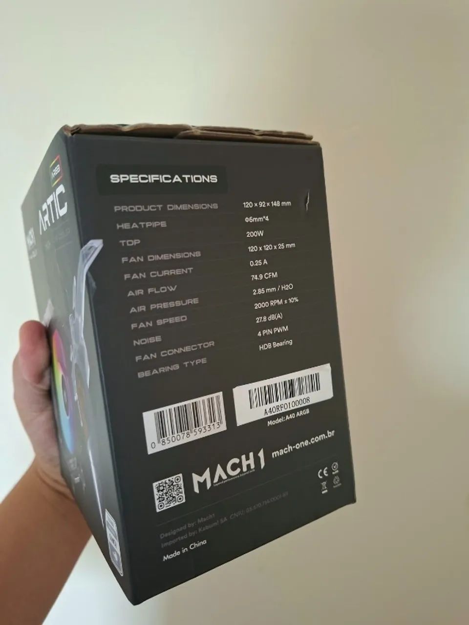 AirCooler Mach1 ARGB - Intel e AMD - Foto 2