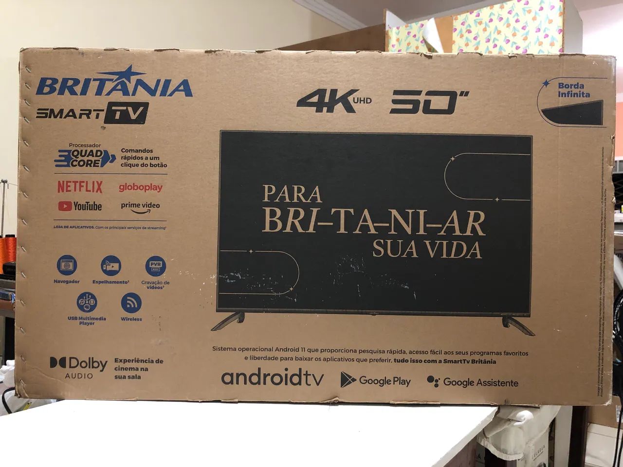 TV BRITÂNIA 50 POLEGADAS 4K  - Foto 2