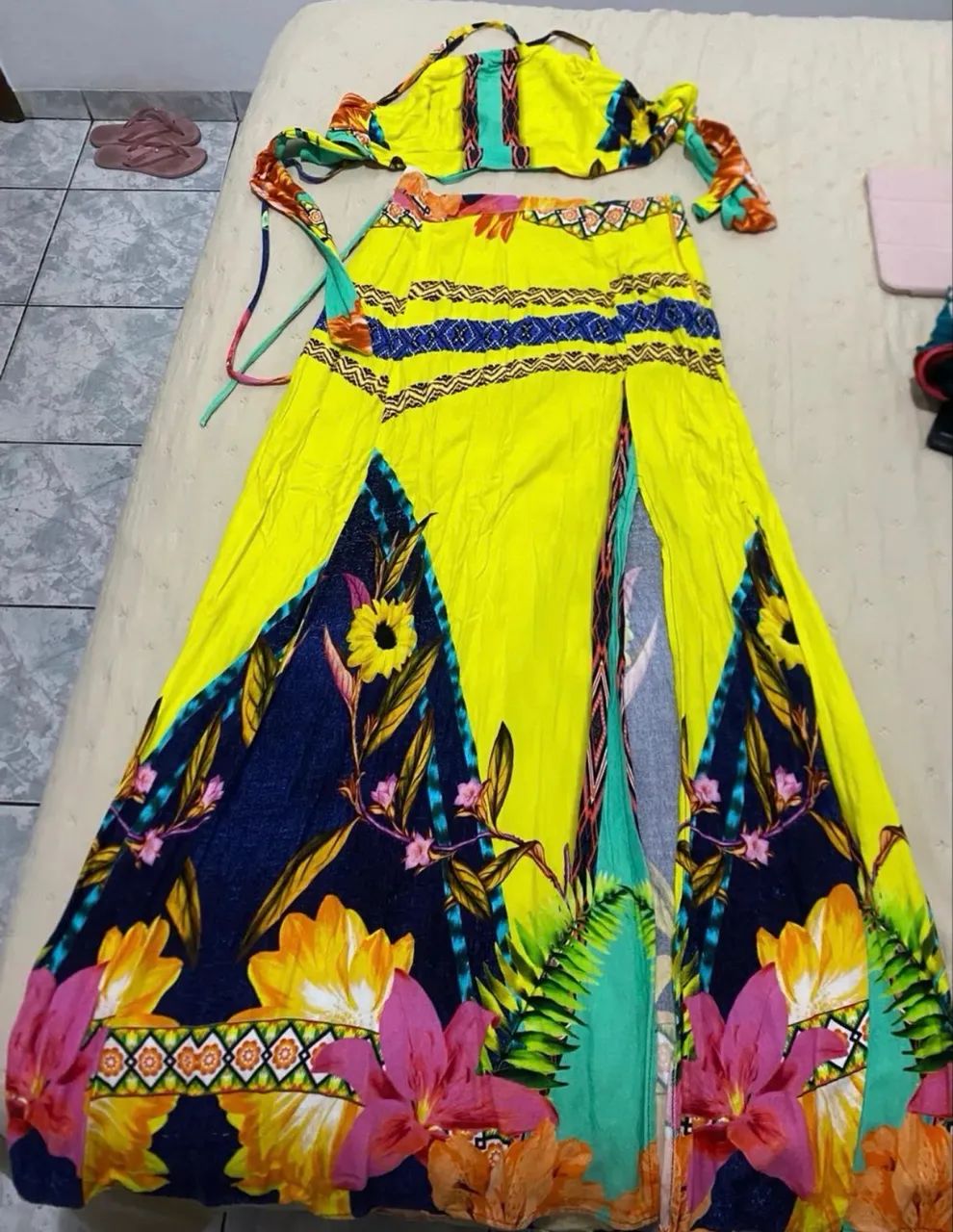 Conjunto saia e cropped - Tamanho P  - Foto 4