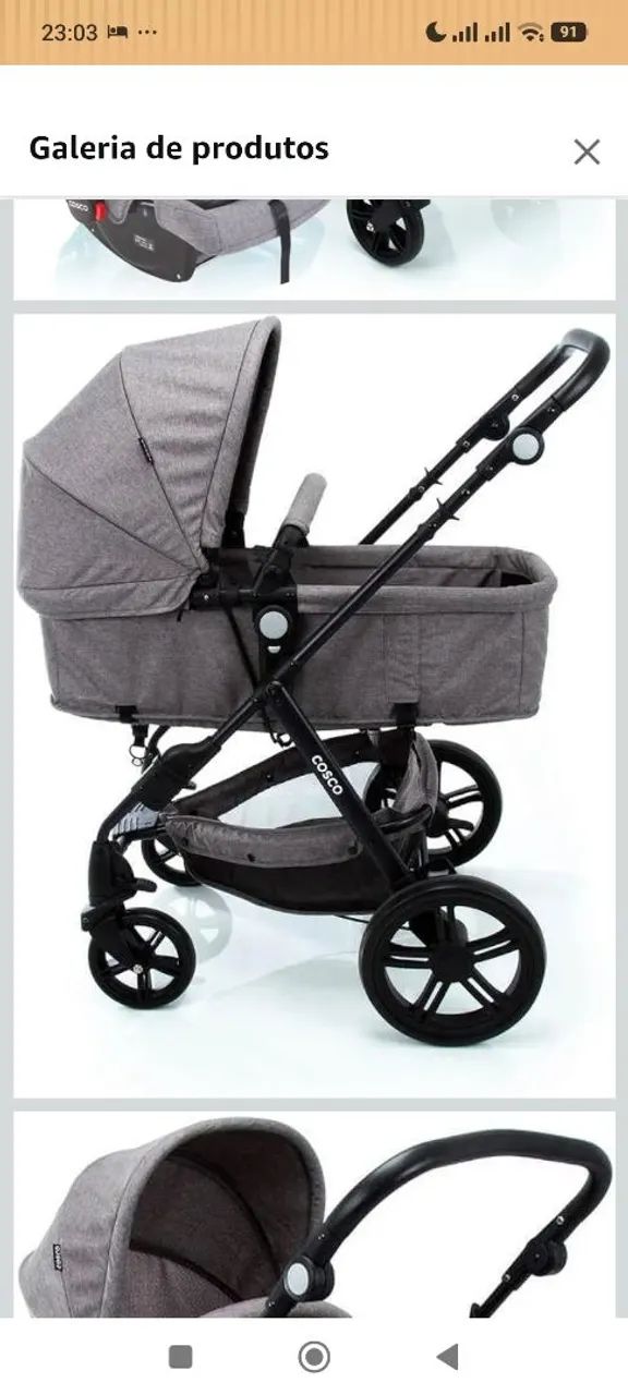 Cosco Kids, Travel System Poppy Duo, Cinza - Foto 3