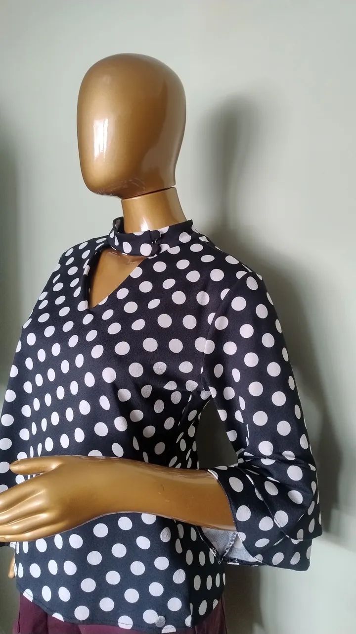 Blusa poá M - Foto 3